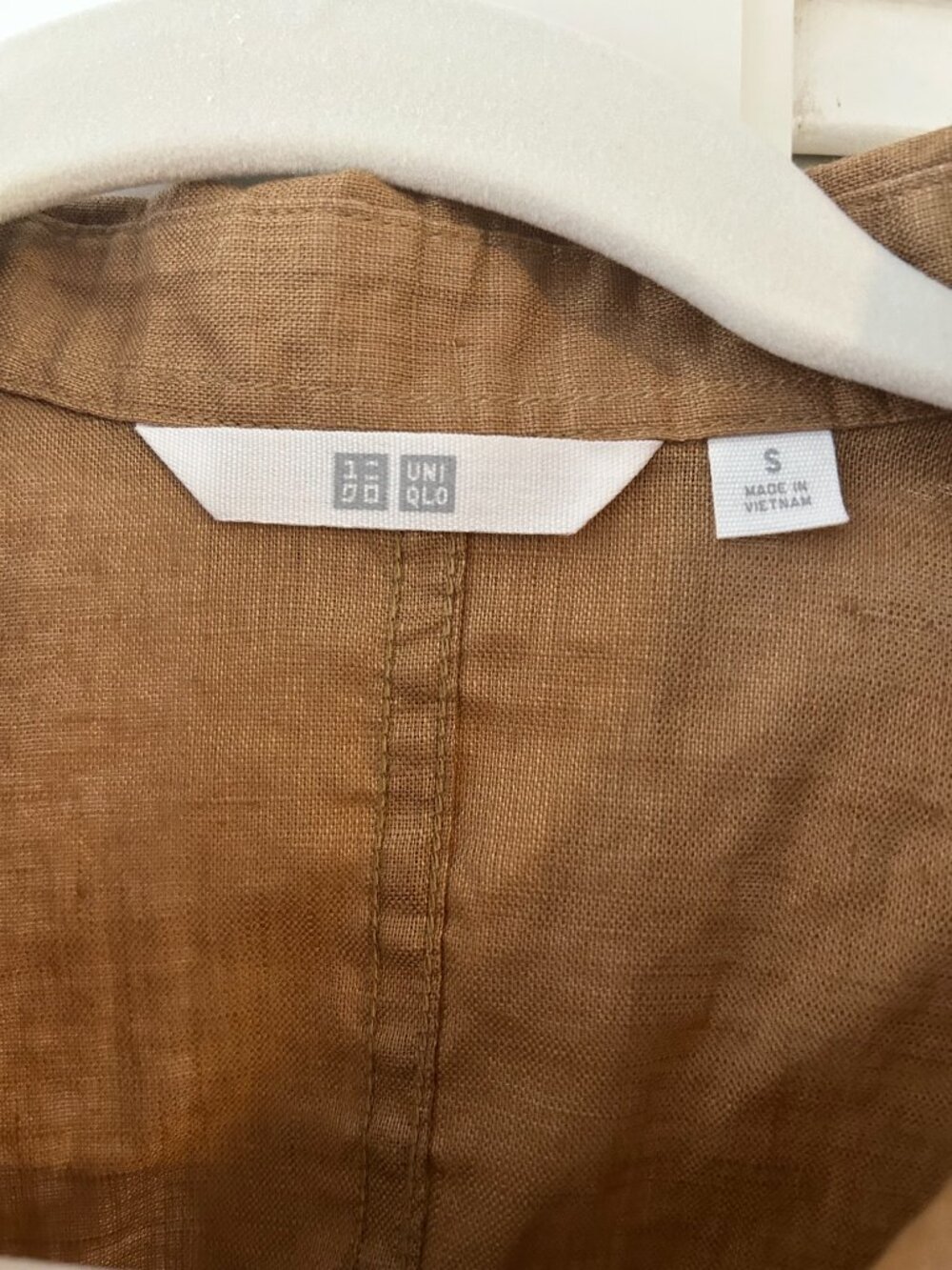 NWT Uniqlo Premium Linen Skipper Boxy Shirt S - Picture 4 of 6